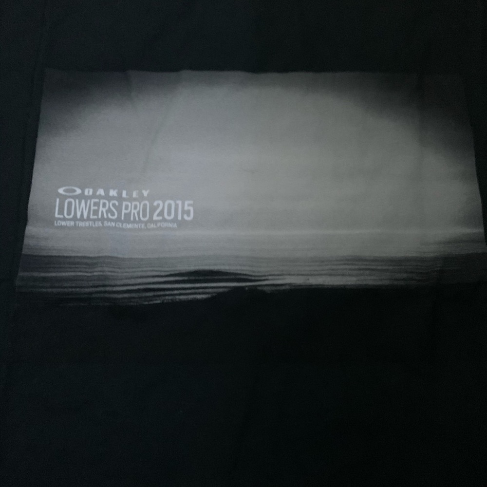 Black Oakley lowers pro 2015 shirt